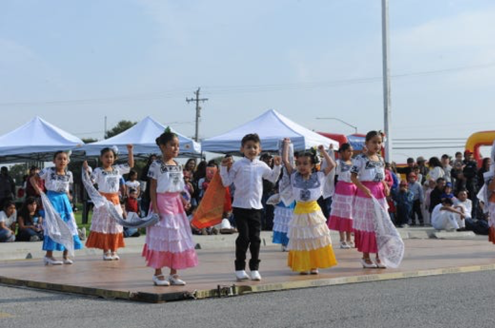 Kindergarten through third grade Monte Bella Elementary students performed Campeche-style dancing at the second annual Alisal Family Resource Centers festival on Sunday.